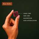 Hemp and Hers Nightly Restore CBD CBN magnesium sleep gummies packaging