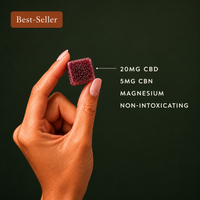 Hemp and Hers Nightly Restore CBD CBN magnesium sleep gummies packaging