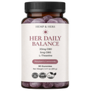 Daily Balance CBD gummies for stress relief for women by Hemp and Hers